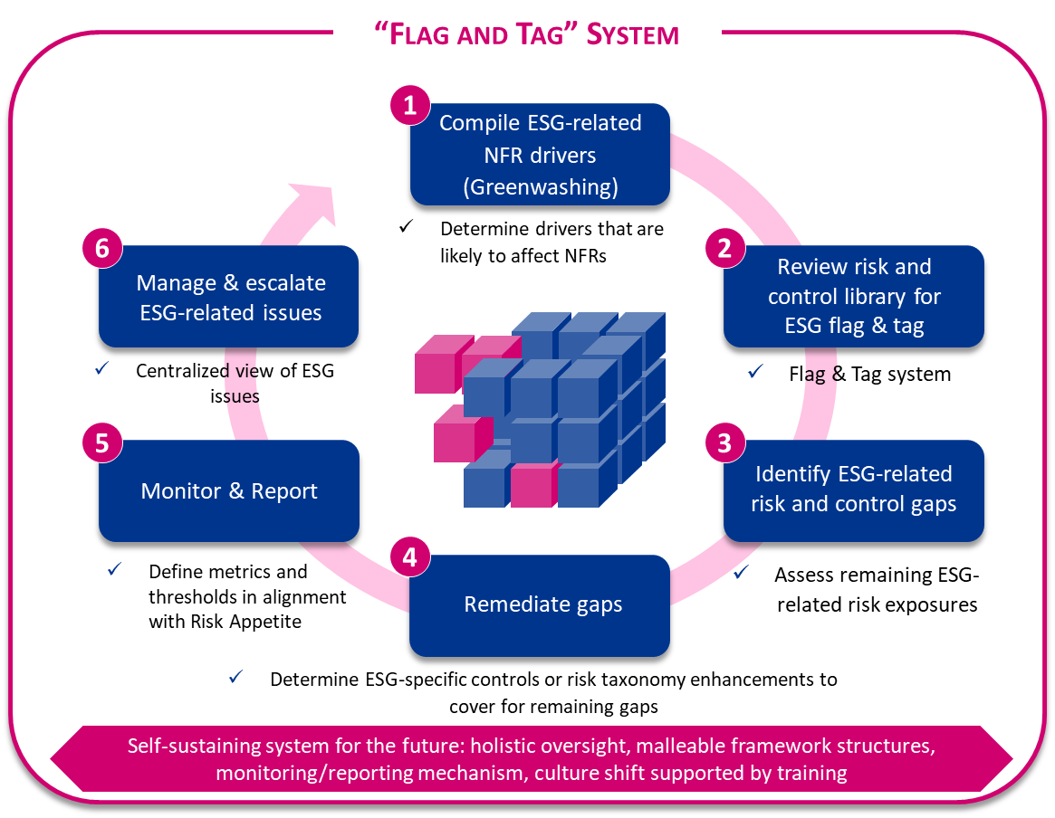 Flag and tag system infographic
