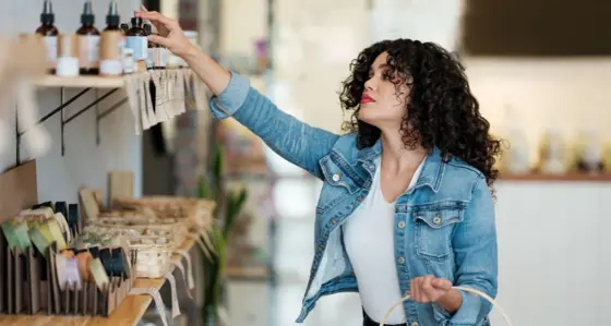Woman shopping