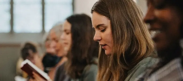 People in a church