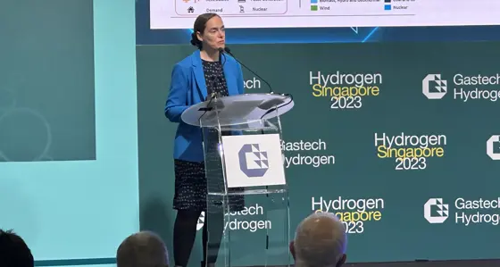 Molly Iliffe at the Hydrogen Singapore 2023 conference