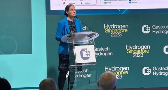 Molly Iliffe at the Hydrogen Singapore 2023 conference