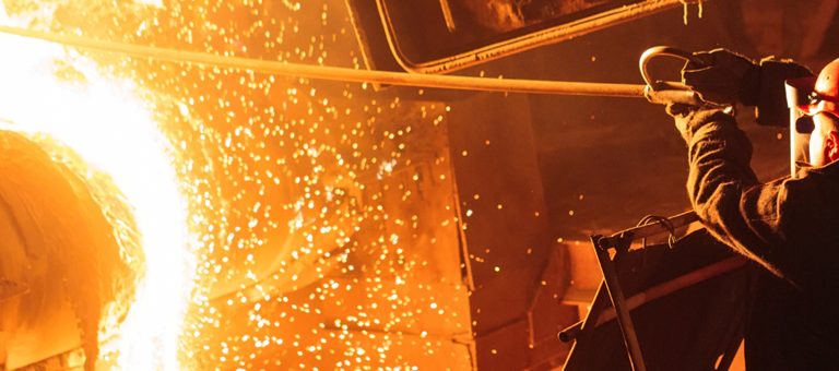 Worker in a factory