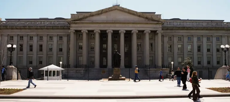 US treasury building