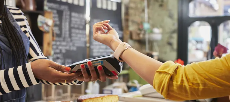 Making a payment with a watch