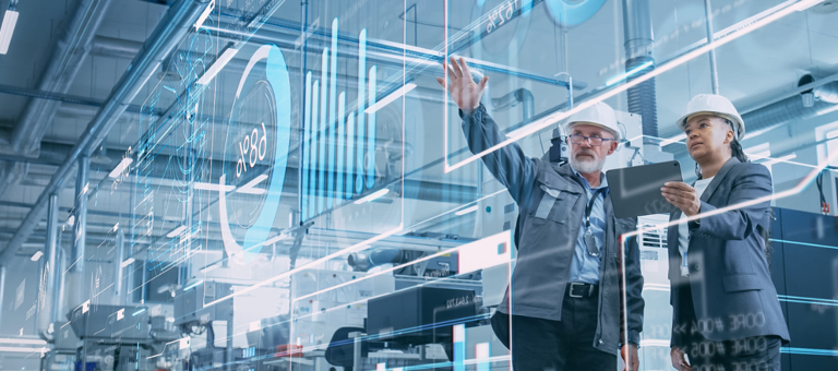 Workers at a data centre