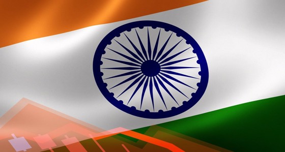 Close-up of a India flag