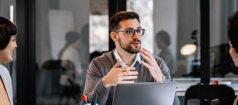 People in a business meeting