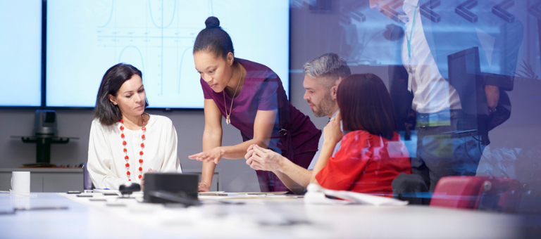 Group of people having a business meeting