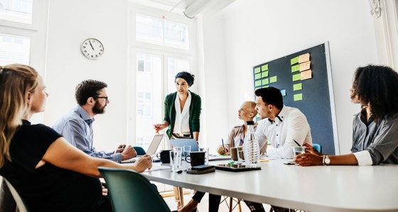 People in a meeting