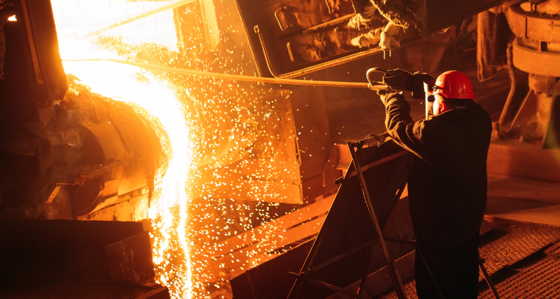 Worker in a factory