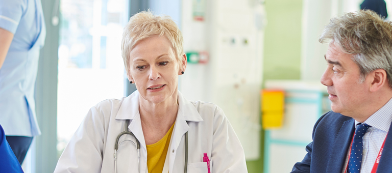 Group of health care professionals in a meeting