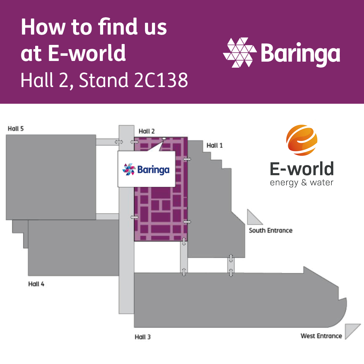 How to find us at E-World