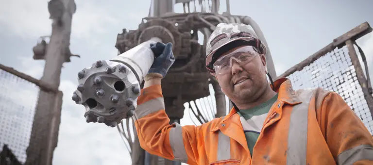 An oil rig worker