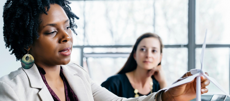 Professional woman in office