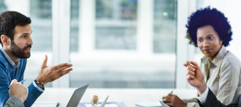 Businesspeople in a meeting