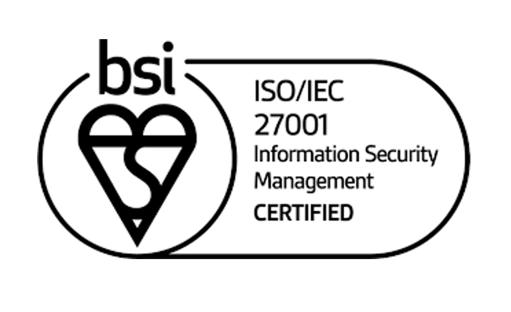 BSI ISO/IEC 27001:2013 accreditation banner