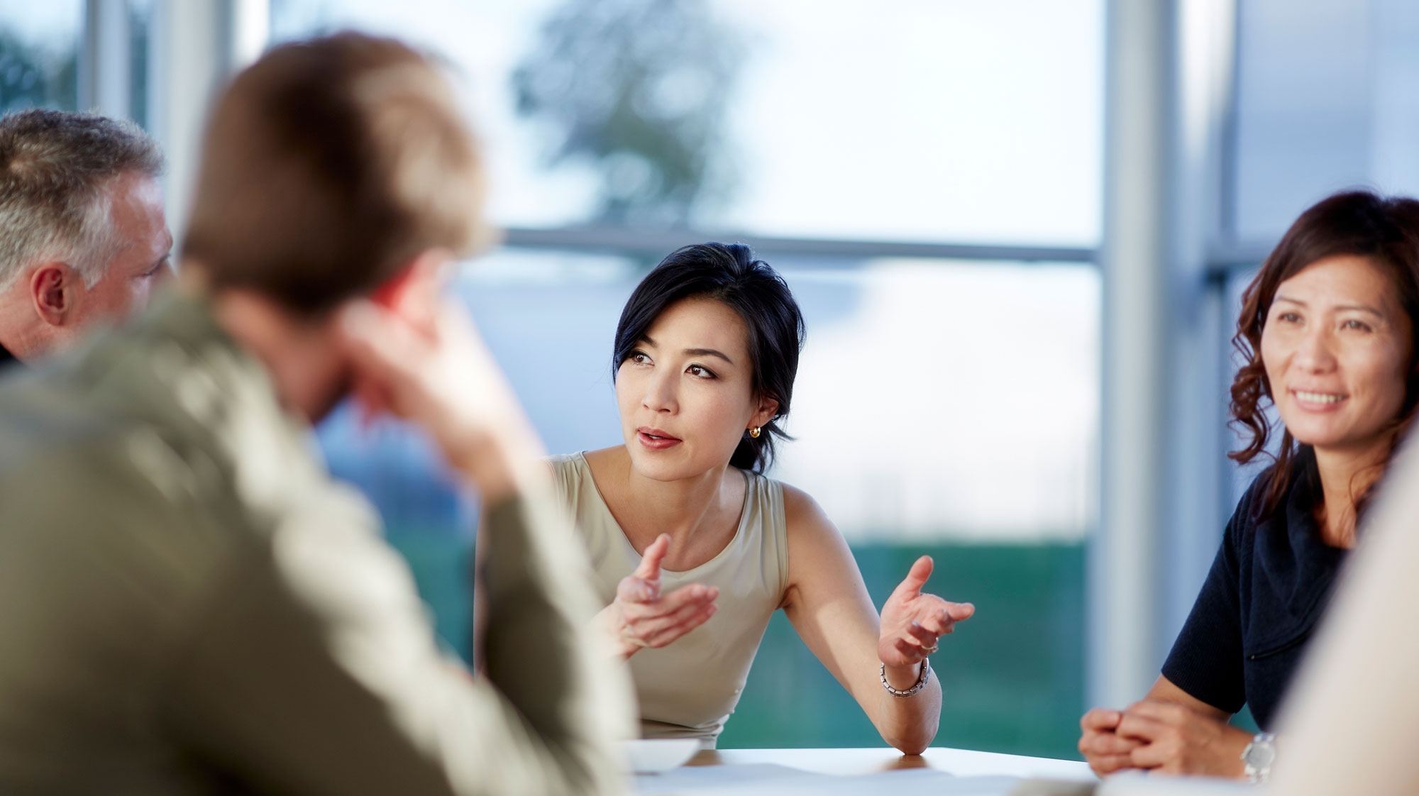 Group of people in a business meeting