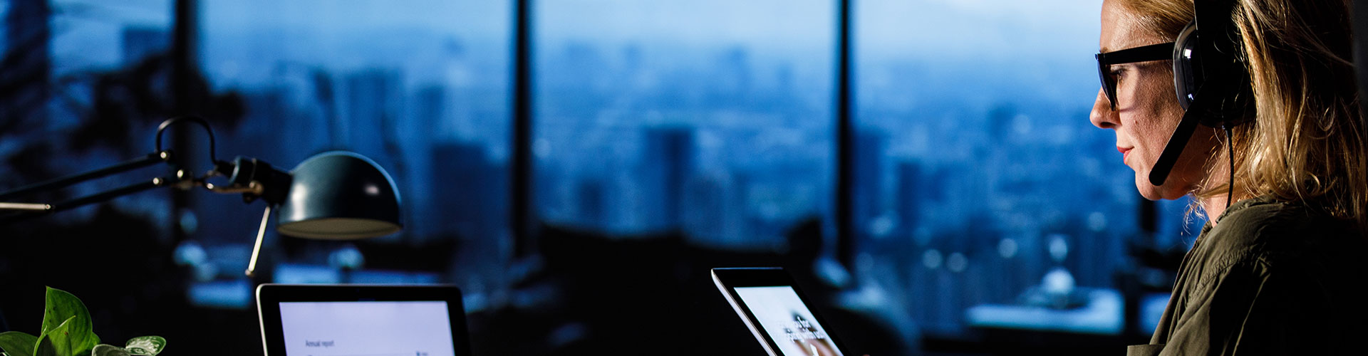 Woman working in an office