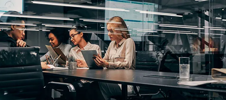 Group of people in a business meeting