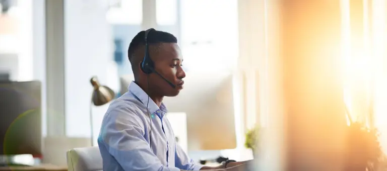 Man working at a desk