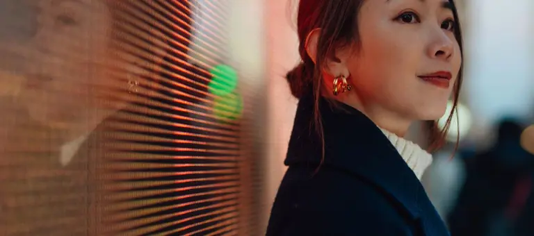 Woman with mobile phone