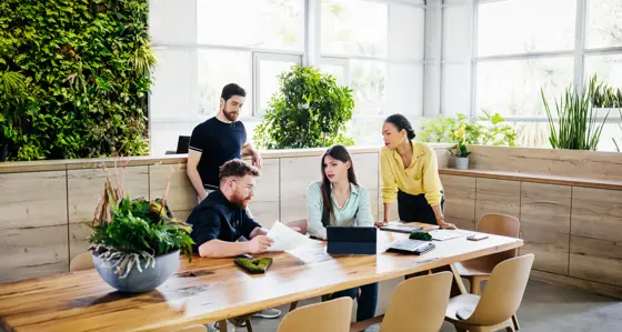 People developing their ESG strategy