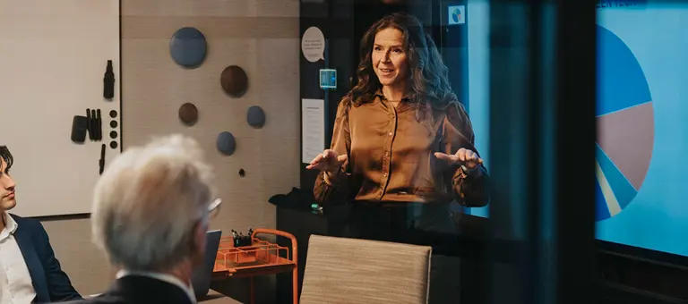 People in a business meeting