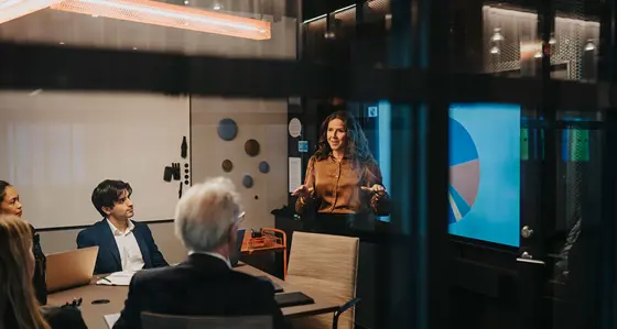 People in a business meeting