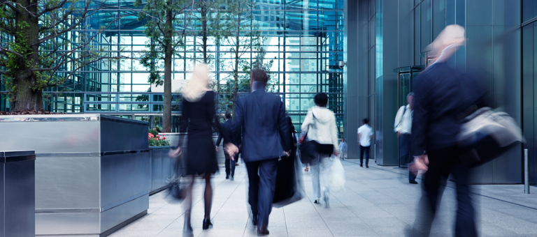 Business people in city