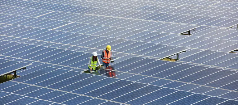 solar panel workers