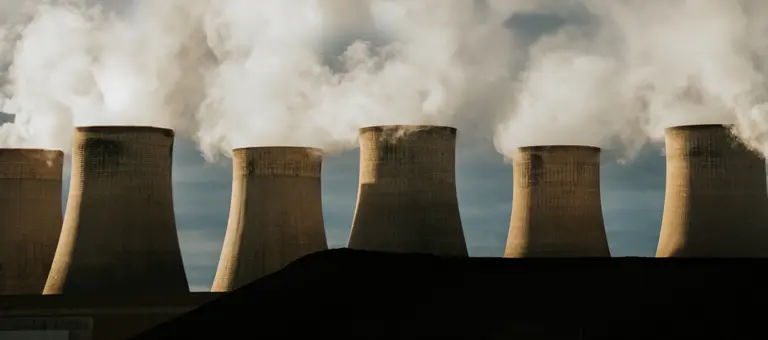 View of a coal power plant