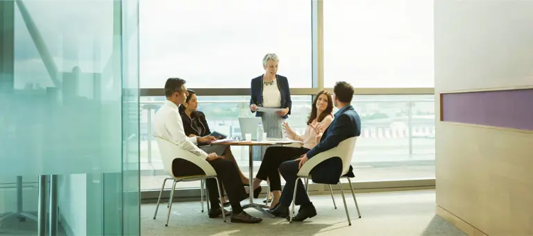 Group of people in a business meeting