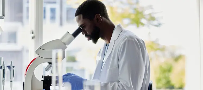Man in a laboratory