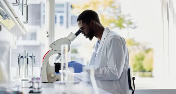 Man in a laboratory