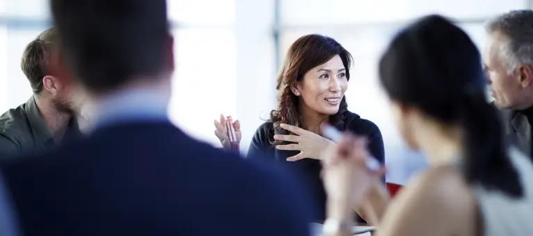 Group of people in a business meeting