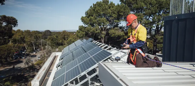 solar power worker