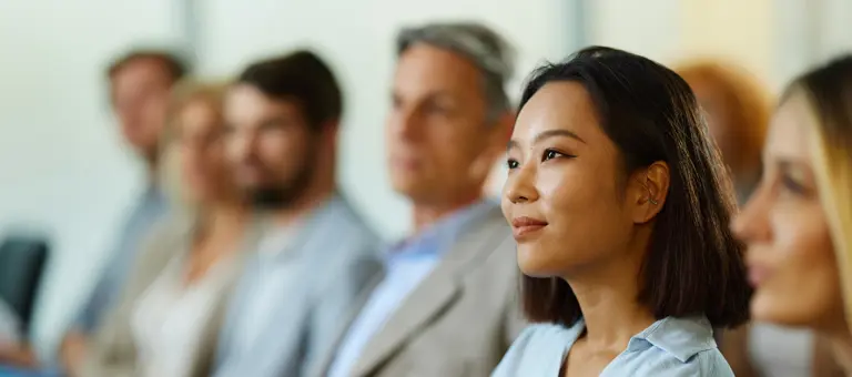business woman in presentation