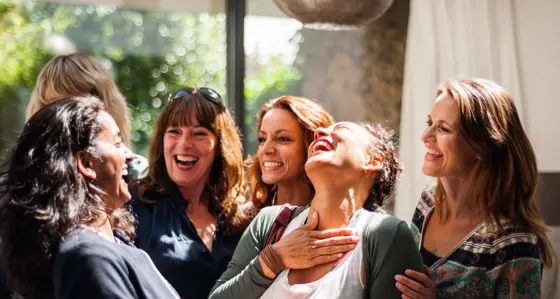 Group of women talking together