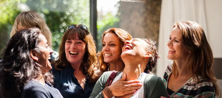 Group of women talking together