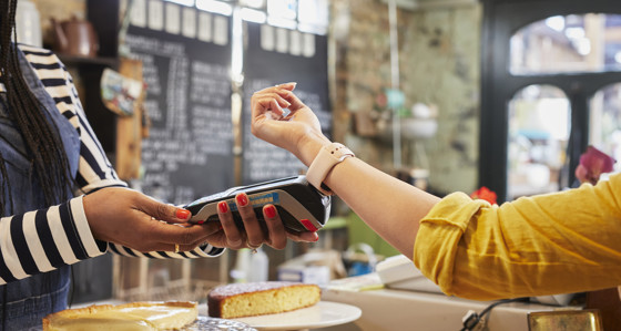 Making a payment with a watch