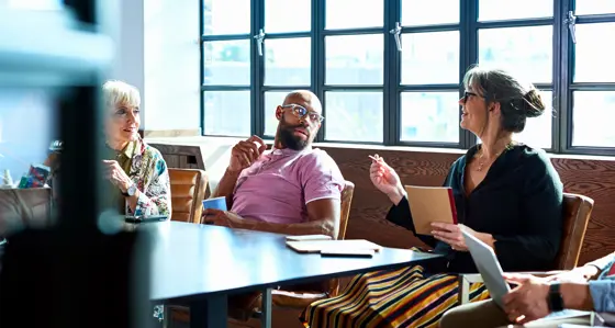 Group of people in a business meeting