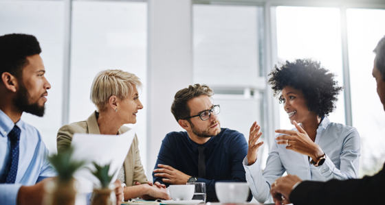 People in a meeting