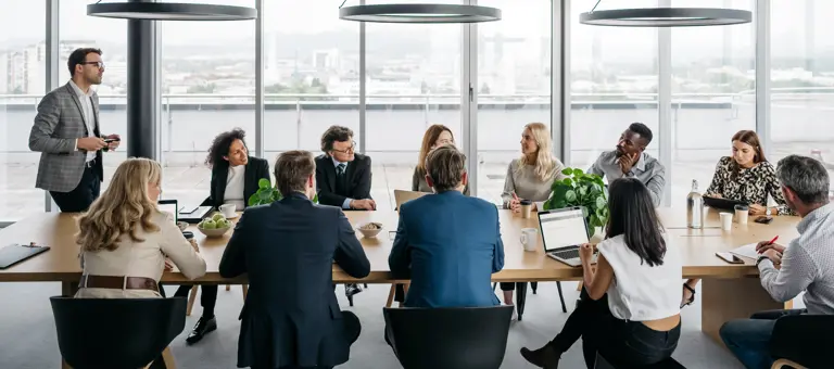 Group of people in a meeting room