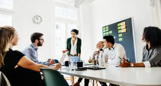 People in a meeting