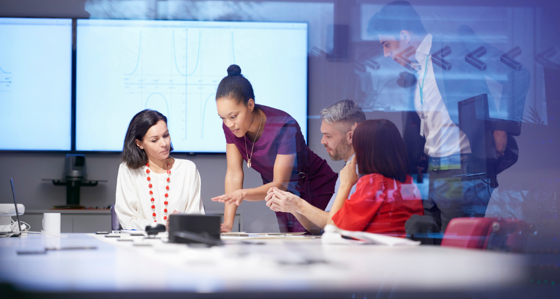 Group of people having a business meeting