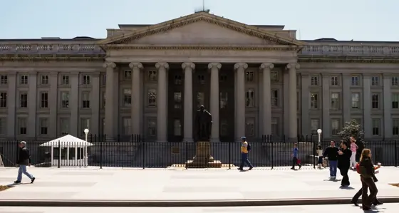 US Treasury building