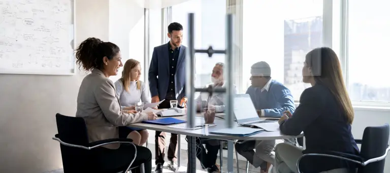 People in a meeting room