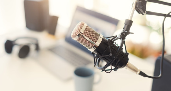 Microphone in studio