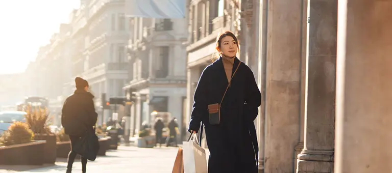 People walking in a city