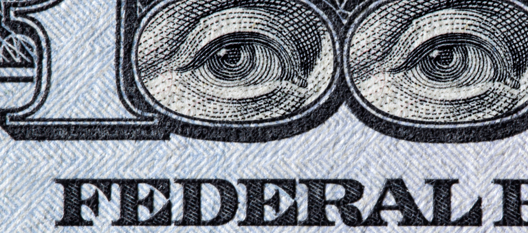A close up of a bank note